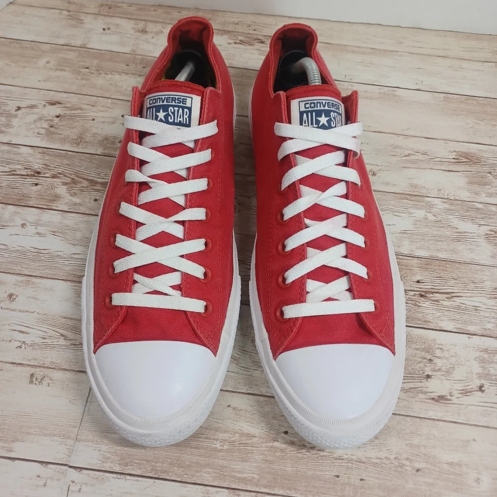 Converse Chuck Taylor II (Discontinued) Red Lunarlon Men's Sneakers Size 13